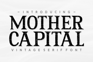 Mother Capital Font Download
