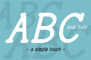 ABC Bold Italic Font Download