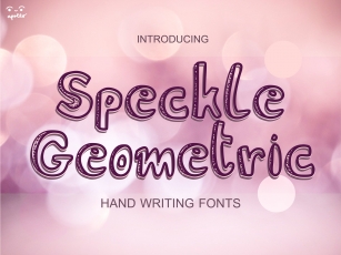 Speckle Geometric Font Download