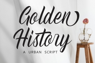 Golden History - Urban Script Font Font Download