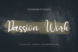 Passion Work Font Download
