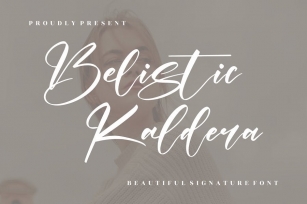 Belista Kaldera Beautiful Signature Font LS Font Download