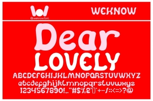 Dear Lovely Font Download