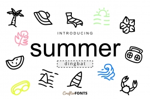 Summer Doodle Dingbat Font Download