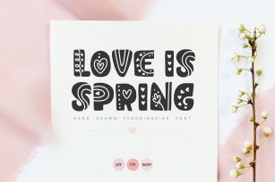 Love Is Spring Hand Drawn Font Download
