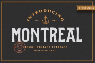 Montreal Vintage Font Download