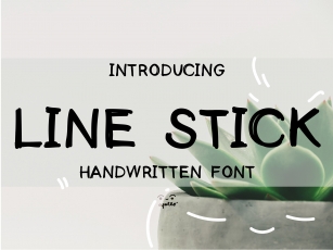 Line Stick Font Download