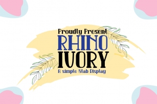 Rhino Ivory Font Download