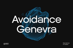 Avoidance Genevra Sans Serif Font Family Font Download
