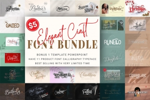 Elegant Craft Bundl Font Download