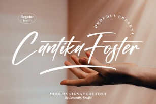 Cantika Foster Modern Signature Font LS Font Download