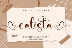 Calista Beautiful Script Font LS Font Download