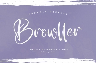 Browller Modern Handwritten Font LS Font Download