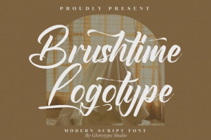 Brushtime Logotype Modern Script Font LS Font Download