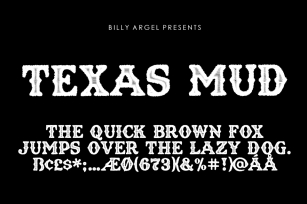 Texas Mud Font Download