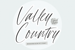 Valley Country Modern Script Font Font Download
