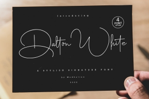 Dalton White 4 Style Font Download