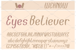 Eyes Believer font Font Download