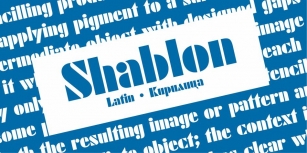 Shablon Font Download