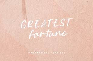 Greatest Fortune Scrip Font Download