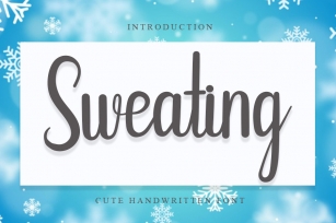 Sweating Font Download