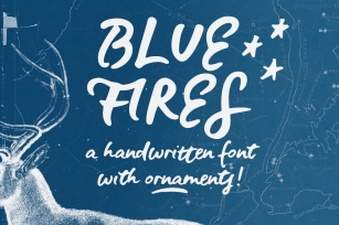 Blue Fires Font Download