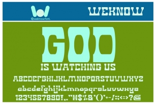 God is Watching Us Font Download