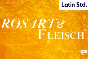 Rosart  Fleisch LatinStd Regular+Italic Font Download