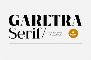 Garetra - Serif Family Font Download