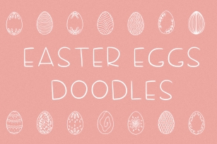 Easter egg doodle in ttf, otf Font Download