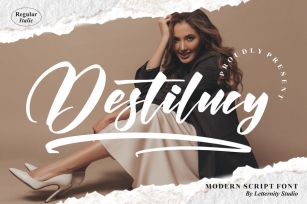 Destilucy Modern Script Font LS Font Download