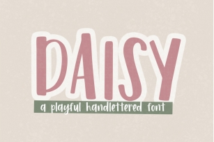 Daisy | A Hand Lettered Font Font Download