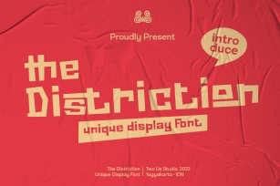 The Distriction Font Download