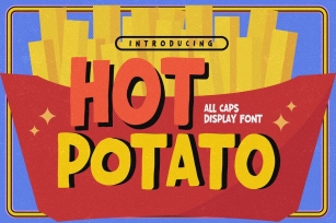 Hot Potato - All Caps Display Font Font Download