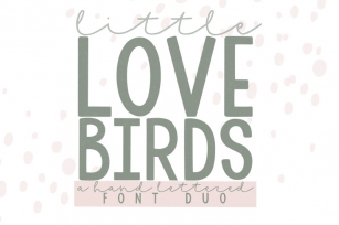 Love Birds Font Duo Font Download