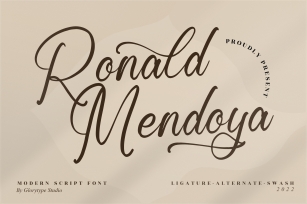 Ronald Mendoya Font Download