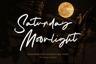 Saturday Moonlight Signature Font Download