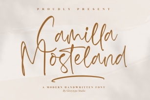 Camilla Mosteland Font Download