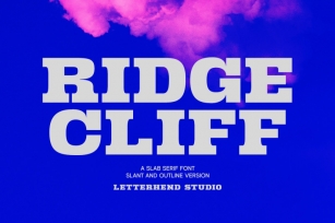 Ridge Cliff - Slab Serif Font Font Download