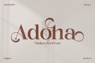 Adoha Typeface Font Download