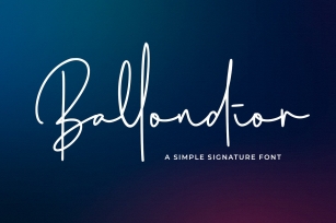 Ballondior Font Download