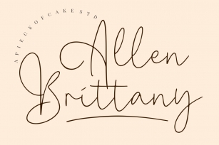 Allen Brittany Font Download