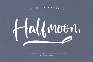Halfmoon Modern Handwriting Font LS Font Download