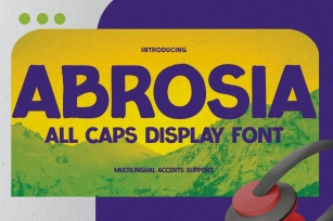 ABROSIA - All Caps Display Font Font Download