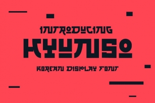 Hyunso Korean style display font Font Download