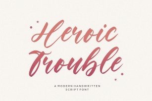 Heroic Trouble Font Download