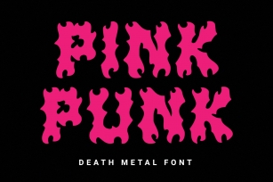 Pink Punk – Death Metal Font Download