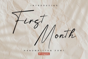 First Month Font Download