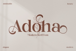 Adoha Modern Serif Font Download