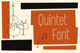 Quintet + Bonus Illustrations Font Download